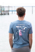 Porch Pony T-shirt Steel Blue
