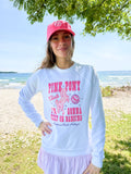 Womens Pink Pony Club Graphic Sweatshirt