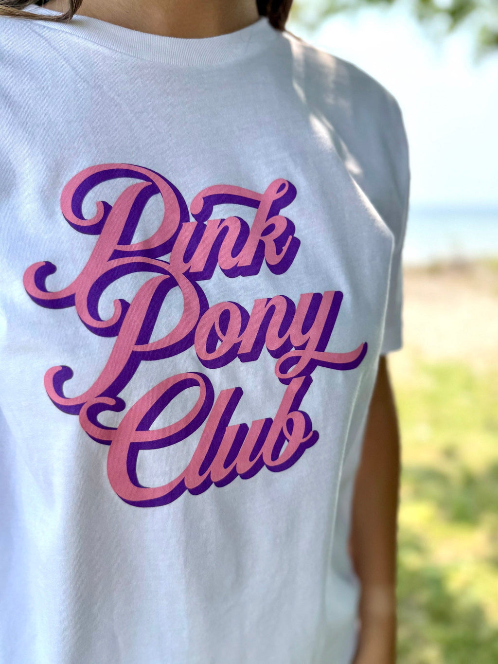 Pink Pony Graphic Script T-Shirt